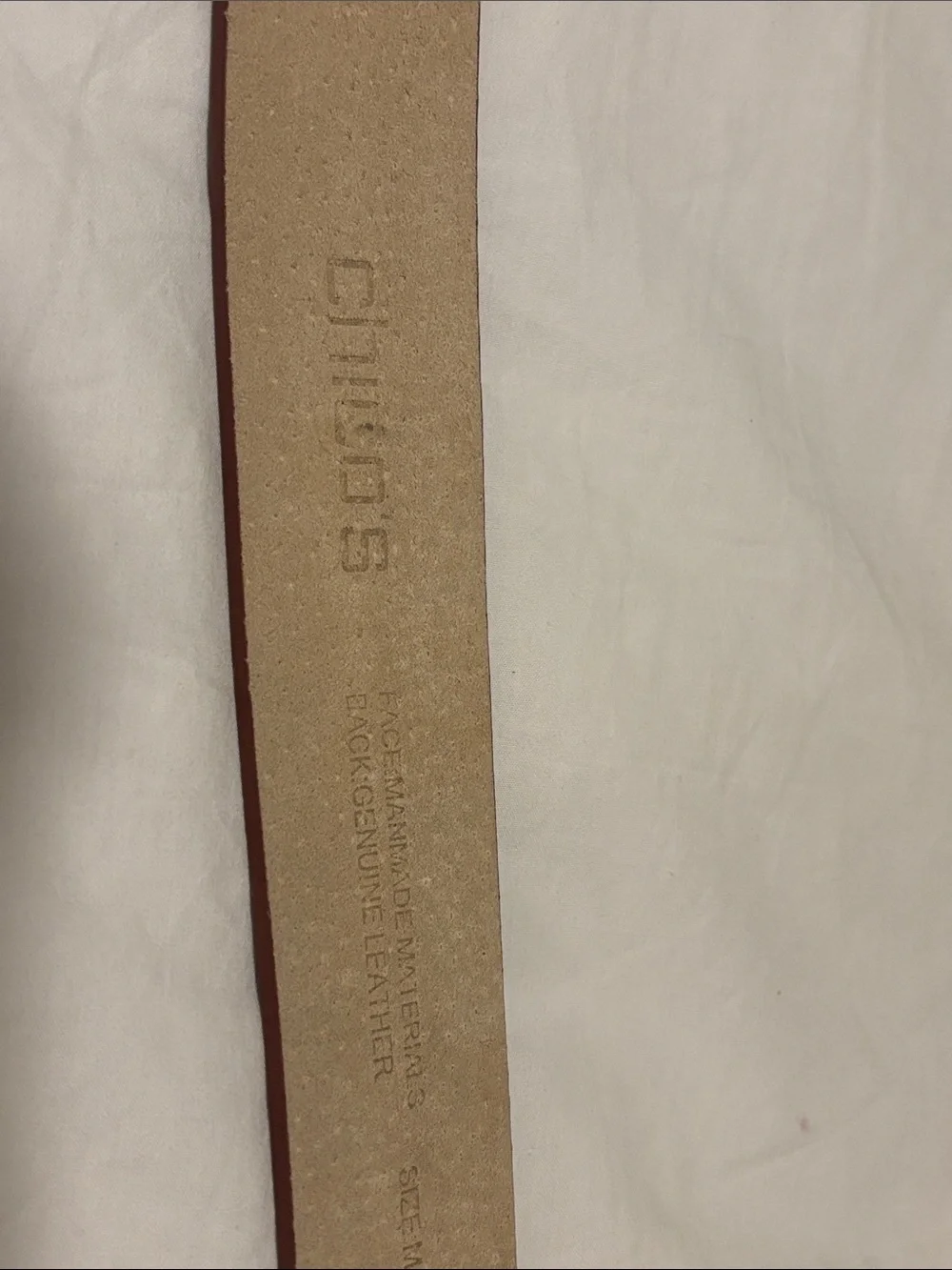 Chico’s Belt brown leather size medium aqua & diamond like jeweled buckle